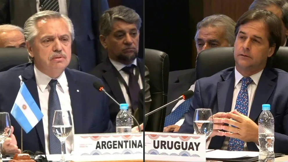 Alberto Fernández cruzó a Lacalle Pou en el Mercosur y subió la tensión con Uruguay