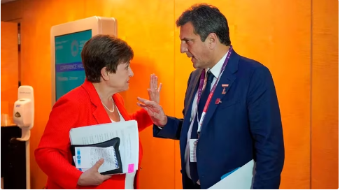 Sergio Massa viajará a EEUU para reunirse con Kristalina Georgieva: analizarán la situación económica y el cumplimiento de las metas con el FMI