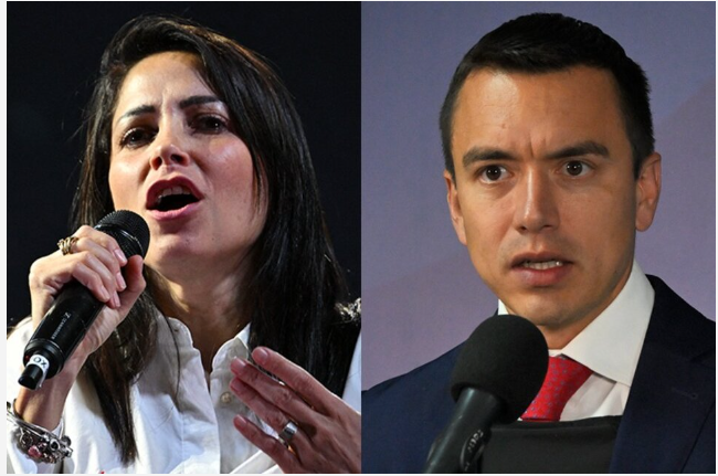 La correísta Luisa González pasó a segunda vuelta con el empresario Daniel Noboa