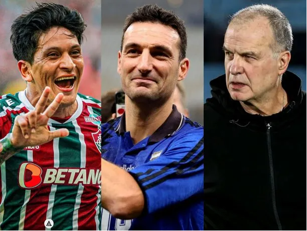 Germán Cano, Lionel Scaloni y Marcelo Bielsa, en la lucha por ser el «Rey de América»