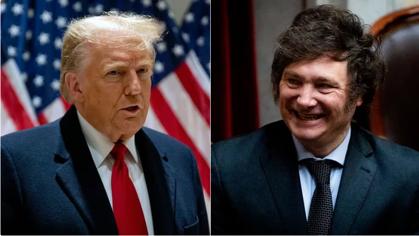 Donald Trump respaldó a Javier Milei tras su paso por Davos: “¡Haz a la Argentina grande otra vez!”