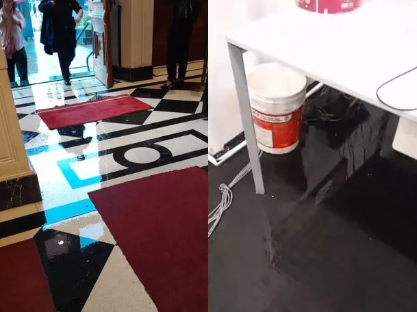 Tormenta supercelda: se inundó la Casa Rosada