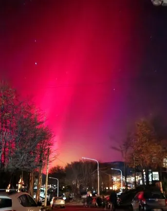 Ushuaia: una tormenta solar provocó auroras australes