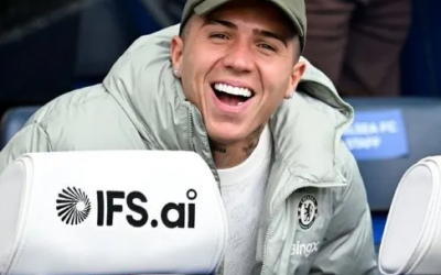 Enzo Fernández, presente en el Stamford Bridge pese a la sanción del Chelsea