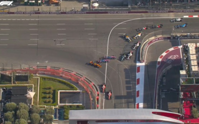 Franco Colapinto chocó a Gasly y quedaron afuera del GP de Azerbaiyán